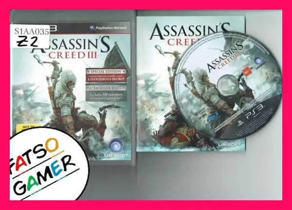 Assassin's Creed III PS3 - FatsoGamer