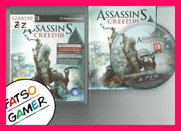 Assassin's Creed III PS3 - FatsoGamer