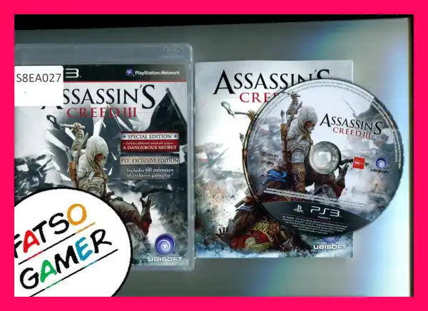 Assassin's Creed III PS3 - FatsoGamer