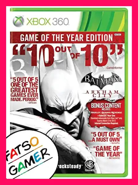 Batman Arkham City Game Of The Year Edition Xbox 360 Video Games