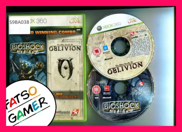 Bioshock & Oblivion Double Pack Xbox 360 - FatsoGamer