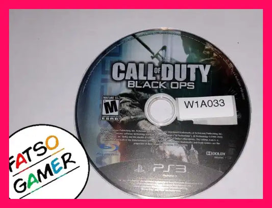 Call of Duty Back Ops DISC ONLY PS3 W1A033 - FatsoGamer