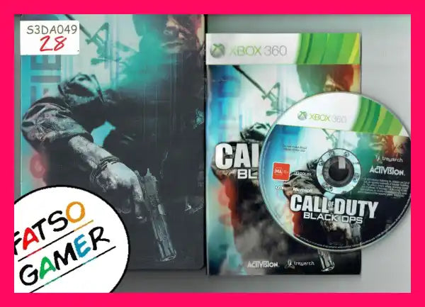 Call of Duty Black Ops Steelbook Xbox 360 - FatsoGamer