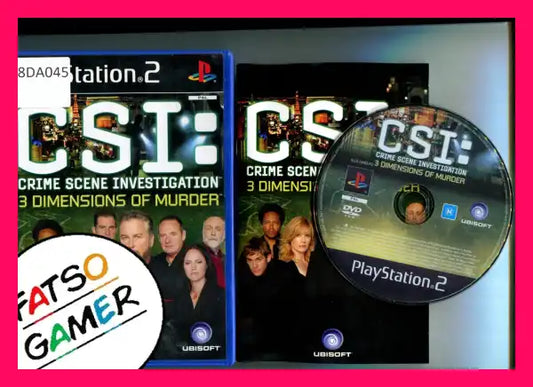 CSI 3 Dimensions of Murder PS2 - FatsoGamer