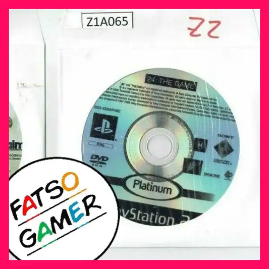 Disk Only - 24 The Game PS2 Z1A065 - FatsoGamer