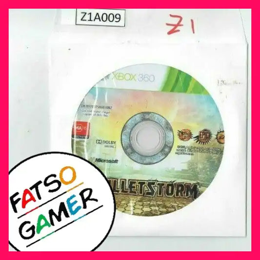 Disk Only - Buletstorm Xbox 360 Z1A009 - FatsoGamer