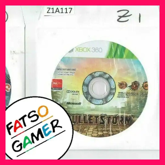 Disk Only - Bulletstorm Xbox 360 Z1A117 - FatsoGamer