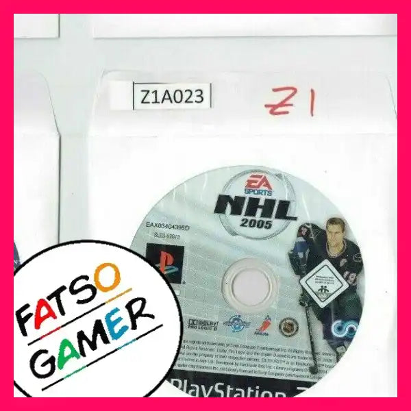 Disk Only - NHL 2005 PS2 Z1A023 - FatsoGamer