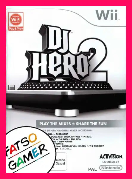 DJ Hero 2 WII - Game with Case and Booklet 1 - Video Games