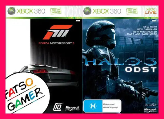 Double Pack Forza Motorsport 3 And Halo Odst Xbox 360 Video Games