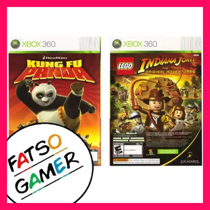 Double Pack Lego Indiana Jones & Kung Fu Panda Xbox 360 - Video Games