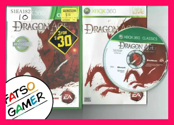 Dragon Age Origins Xbox 360 - FatsoGamer