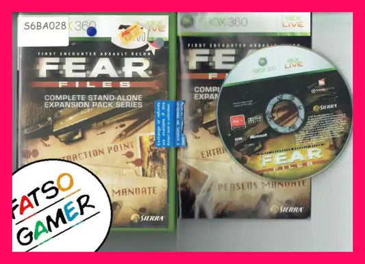 Fear Files Xbox 360 S6BA028 - FatsoGamer