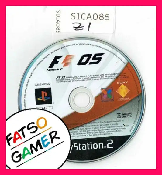 Formula One 05 PS2 S1CA085 - FatsoGamer