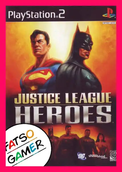 Justice League Heroes PS2 - Game with Case and Booklet - Video Games