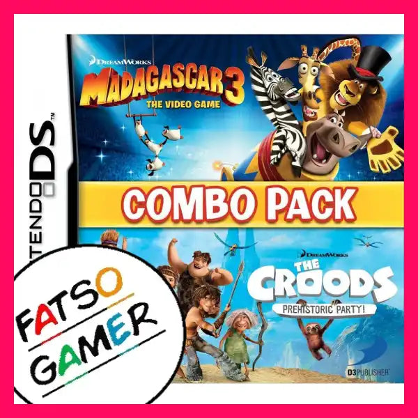 Madagascar 3 And The Croods Combo Pack 3Ds Video Games