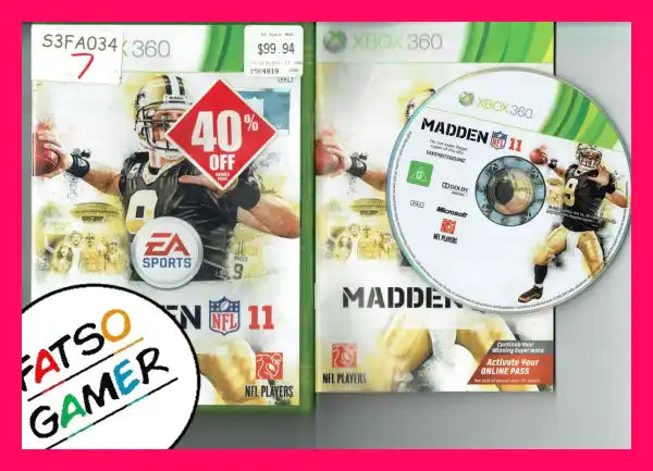 Madden NFL 11 Xbox 360 S3FA034 - FatsoGamer