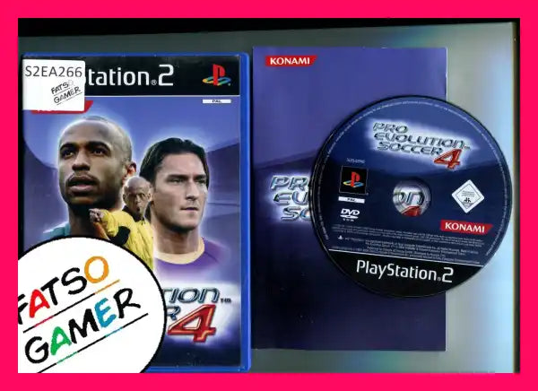 PES Pro Evolution Soccer 4 PS2 - FatsoGamer