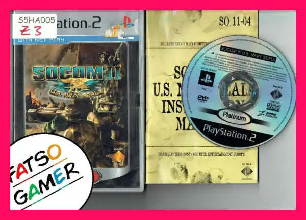 Socom II US Navy Seals PS2 - FatsoGamer