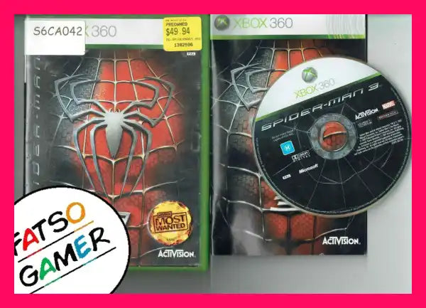 Spider-man 3 Xbox 360 S6CA042 - FatsoGamer