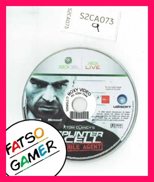 Splinter Cell Double Agent DISC ONLY Xbox 360 - S2CA073 - FatsoGamer