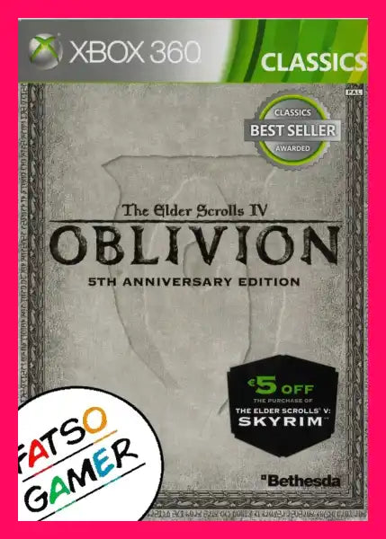 The Elder Scrolls Oblivion 5th Anniversary Edition Xbox 360 - Video Games