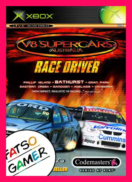 V8 Supercars Race Driver Xbox Video Games