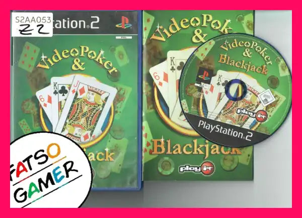 Video Poker and Blackjack PS2 S2AA053 - FatsoGamer