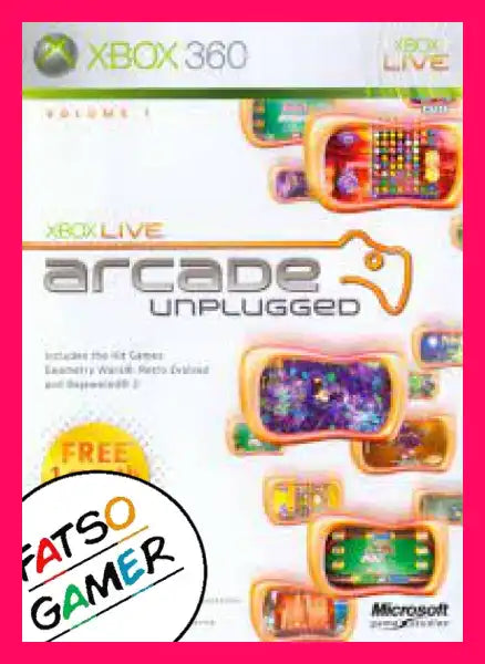 Xbox Live Arcade Unplugged 360 Video Games